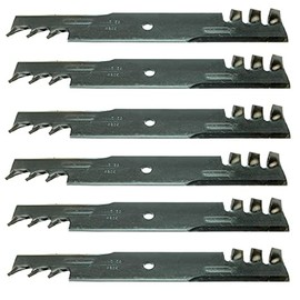 BEAR FLAG EDITION for 6 USA Made Mower Mulching Blades for Ariens Ikon 52 XD 52" Deck Copperhead Blade