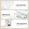 20 Pack 10 Pair White Cabinet Hinges - 1/2 inch