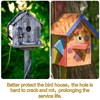 Qunclay 2 Pieces Bluebird House Predator Guard Bird House Predator