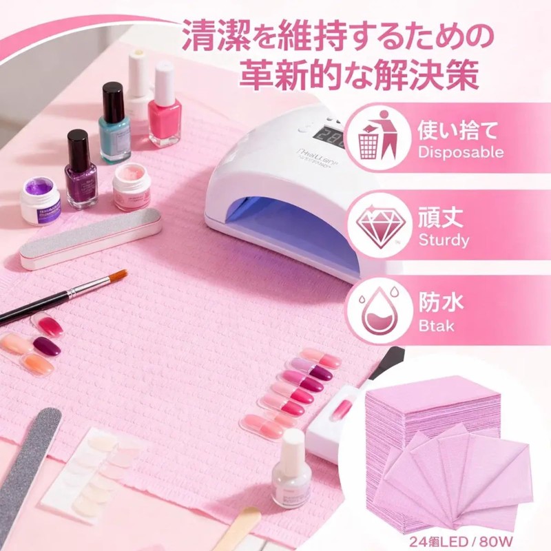 800 Sheets (Multi-Purpose Waterproof) Disposable Aprons, Nail Wipes, Absorbent, Nail