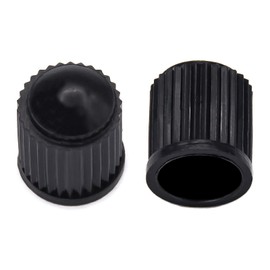 50 x Heavy Duty Plastic Car Valve Caps Black for Schrader Valve Car Auto Car Moped Motorcycle Scooter Truck Wheelbarrow Bike Ideal Tyre Valves Replacement Caps Cover