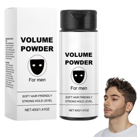40g Volume Powder for Men,Hair Powder Men Styling,Long-Lasting Texture Po/wder,Hold Styling Po/wder for Fluffy Hair,Leave-In Texture P/owder,Volume Matte T/exture Strong Hold P/owder for M/en