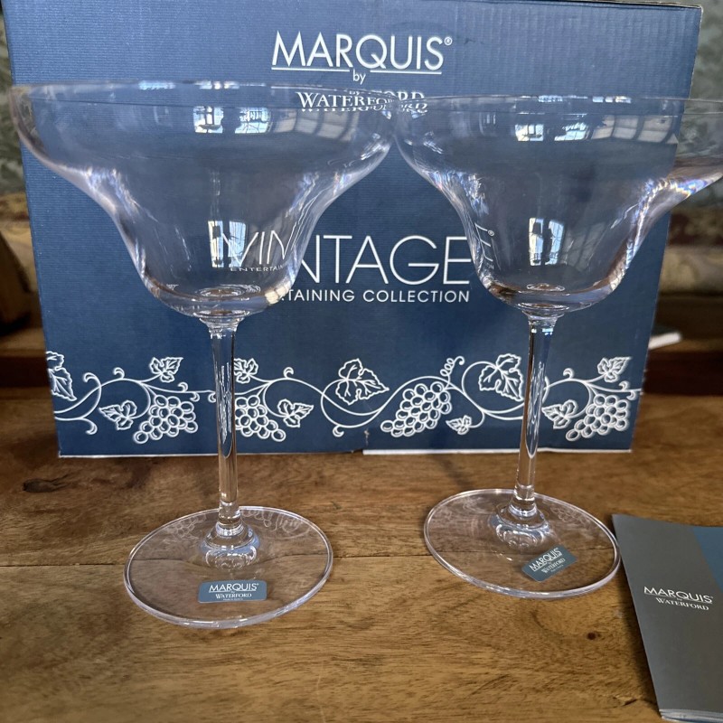 Waterford NIB Set Of 2 Marquis By Waterford Crystal Margarita
