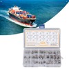 75Pcs Stainless Steel Threaded Inserts Nuts Assortment Tool Kit for