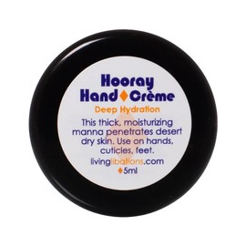 Living Libations - Organic Hooray Hand Crème | Natural, Wildcrafted, Vegan Clean Beauty (0.17 oz | 5 ml)