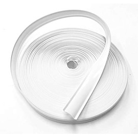 QPN - Vinilo blanco de 5/8 de pulgada, moldura de inserción, cubierta de tornillo, remolque de viaje para caravana (35 pies, blanco) - bl...