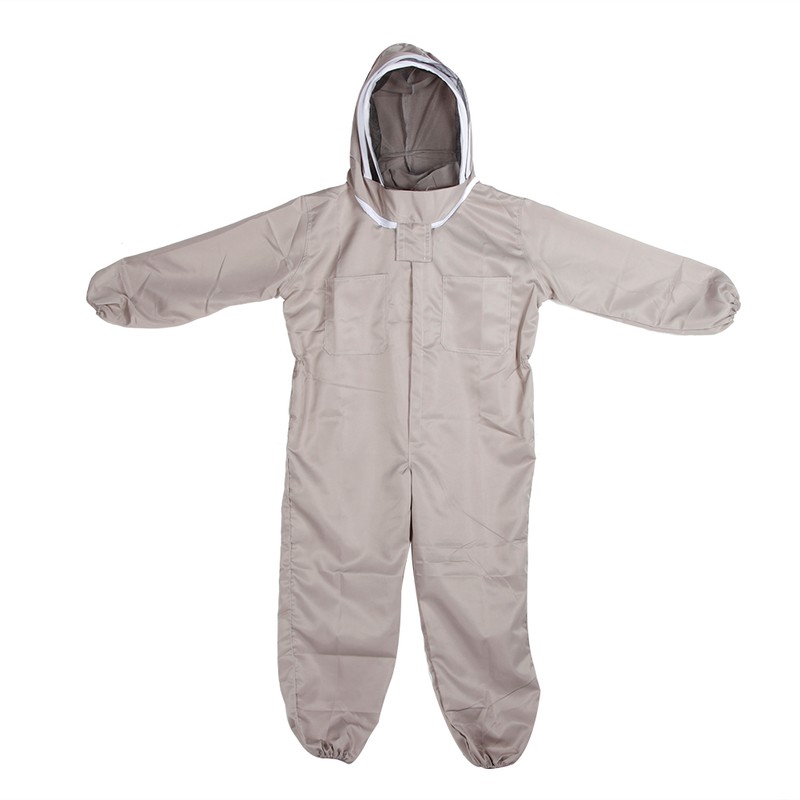 Hooded Beekeeper Suit One Piece Beekeeping Protective Clothes Anti Bee