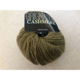 Grignasco 100% Fine Italian Cashmere Yarn Heathered Golden Olive Singles