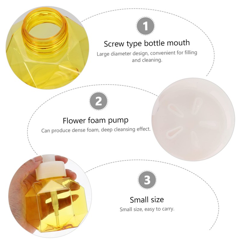 Operitacx Bubble Maker Facial Bubbler Manual Foaming Bottle for Deep