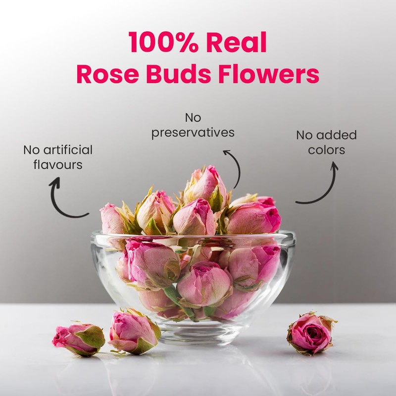 BLUE TEA - Dried Premium Rose Buds Tea (30 gm