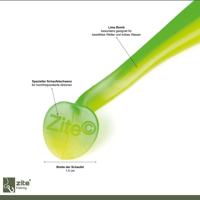 Zite Fishing Rubber Fish Zander Set - InZite Shad 12