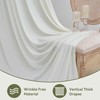 10x16ft Ivory Backdrop Curtain for Party, 2 Panels Wrinkle Free