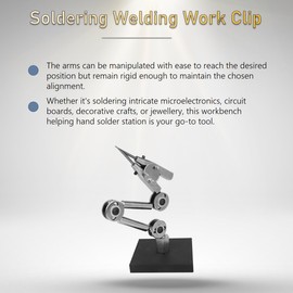 Jewelry Welding Fixture Table Clip Clamp Auxiliary Soldering Work Clip Third Hand for Repairing jewelry work table third hand tool Pinzette industriali
