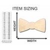 Unfinished Wood Bow Tie Shape - Groomsmen - Craft -
