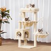 Heybly Cat Tree, 39.4 Inches Tower Condo with Scratching Post,
