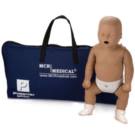 Prestan Professional Infant Dark Skin CPR Training Manikin (with CPR Monitor), MCR Medical