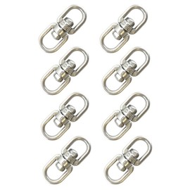 FregocS SW-OO-M4-8p Swivel 0.16 inch (4 mm) Stainless Steel Convenient Set of 8 Swivel Can