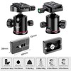 Manbily Camera Ball Head 36 mm 360° Rotatable Tripod Head
