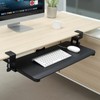 DQCGLY Keyboard Tray Under Desk, Slide Out Computer Keyboard &
