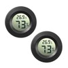 JEDEW 2-Pack Mini Digital Hygrometer Gauge Indoor Thermometer, Temperature Humidity