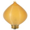 Satco S2706 120V Candelabra Base 25-Watt C11 Light Bulb, Amber