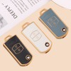 HIBEYO Flip Key Car Key Case Fits Mazda TPU Key