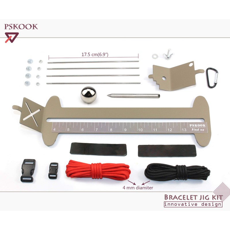 PSKOOK Paracord Knitting Machine Metal Tools Weaving Loom DIY Tools