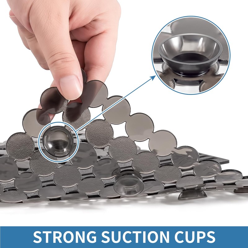 Bligli Plastic Sink Saddle, Sink Divider Mat with Strong Suction