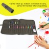 30 Slots Roll Up Paint Brush Bag Canvas Artist Roll