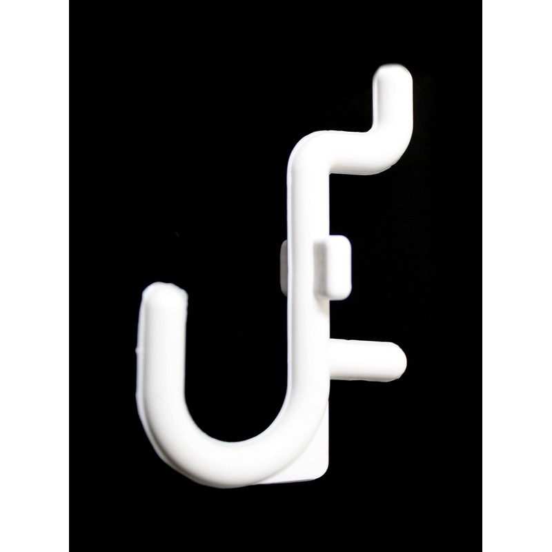 JSP Manufacturing Peg Board Non-Locking Plastic J Hook Style Hooks