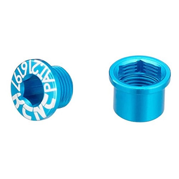 2013 KCNC Chainring Bolts Blue Short (to fit single ring)