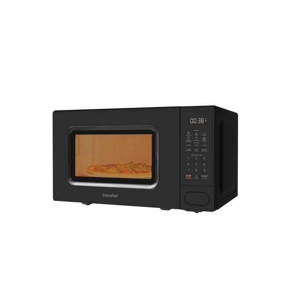 COMFEE CMO-C20M1WB Retro Microwave with 11 power levels, Fast Multi-stage Cooking, Turntable Reset Function Kitchen Timer, Speedy Cooking，Weight/Time Defrost, Memory function, Children Lock, 700W