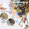 100pc 2.5cm Donas Ligas Scrunchies Elásticas Sin Costura para Cabello