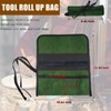 BLIRITEL Tool Roll Up Bag, Canvas Tool Organizer with 4
