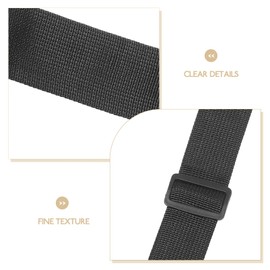 Healvian 3pcs Black Fanny Pack Extender Strap Adjustable Buckle Belt Fanny Pack Extender Universal