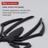 Azoepart 1PC Car 3D Logo Metal Spider Shape Stickers Chrome
