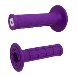 ODI Ruffian Purple Dirtbike Grips MX Half Waffle Medium Compound Twist Throttles