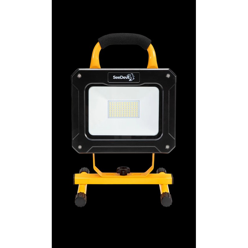 SeeDevil Rechargeable LED Work Light 10W (1000lm) or 50W (5000lm)