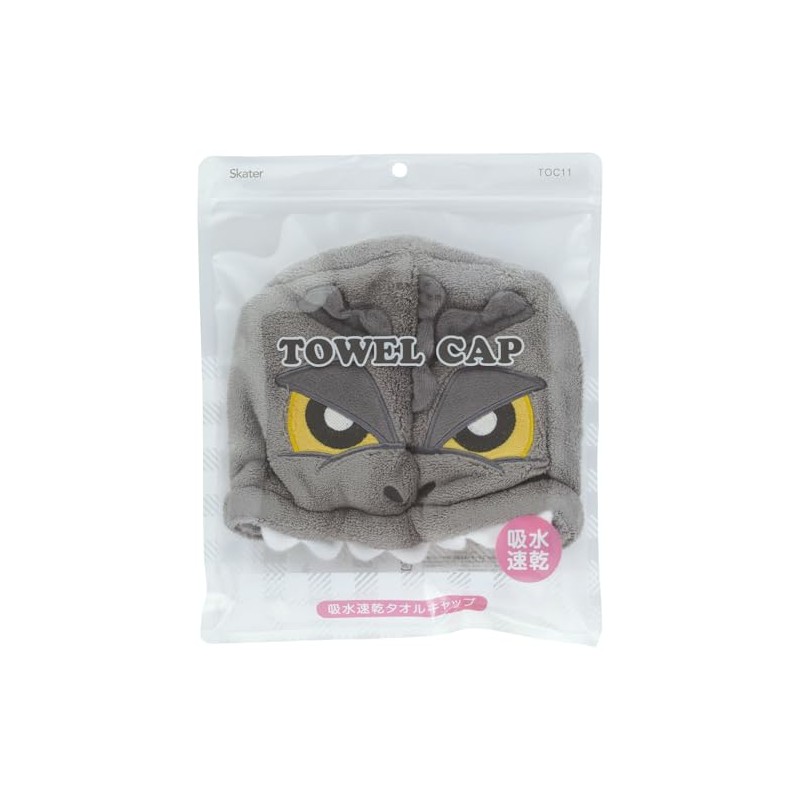 Skater TOC11 Water Absorption Quick-Drying Towel Cap, Height 9.1 x