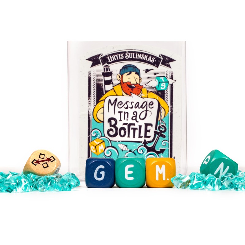 Message in a Bottle - Shake The Dice Word Game
