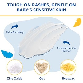 Triple Paste Diaper Rash Cream for Baby & Baby Spatula Bundle - 8 oz Zinc Oxide Ointment and Spatula Treatment, Soothe and Prevent Rash with a Pediatr