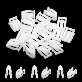 uxcell Plastic Fasteners Auto Car Trim Instrument Panel Dashboard 20PCS White