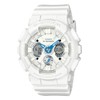 Casio GMA-S120series Wristwatch, White/Blue (Uses environmentally friendly materials)