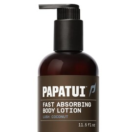 PAPATUI by Dwayne Johnson Men's Body Lotion | Lush Coconut | Fast Absorbing | Lightweight Daily Moisture | Nourishing with Vitamin B3 and Ceramides | 24-Hour Hydration | 11.5 fl oz