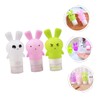 Beatifufu 3pcs Bottle Rabbit Shampoo Silicone Squeeze Bottle Lotion Squeeze