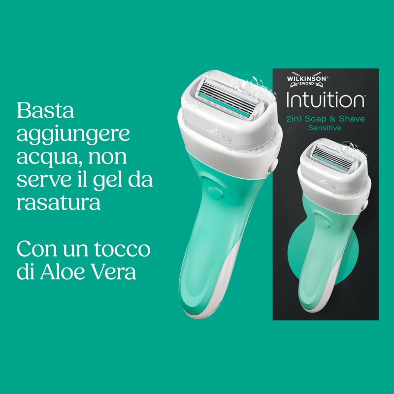 Wilkinson Sword Intuition 2in1 Soap & Shave rasoi da donna