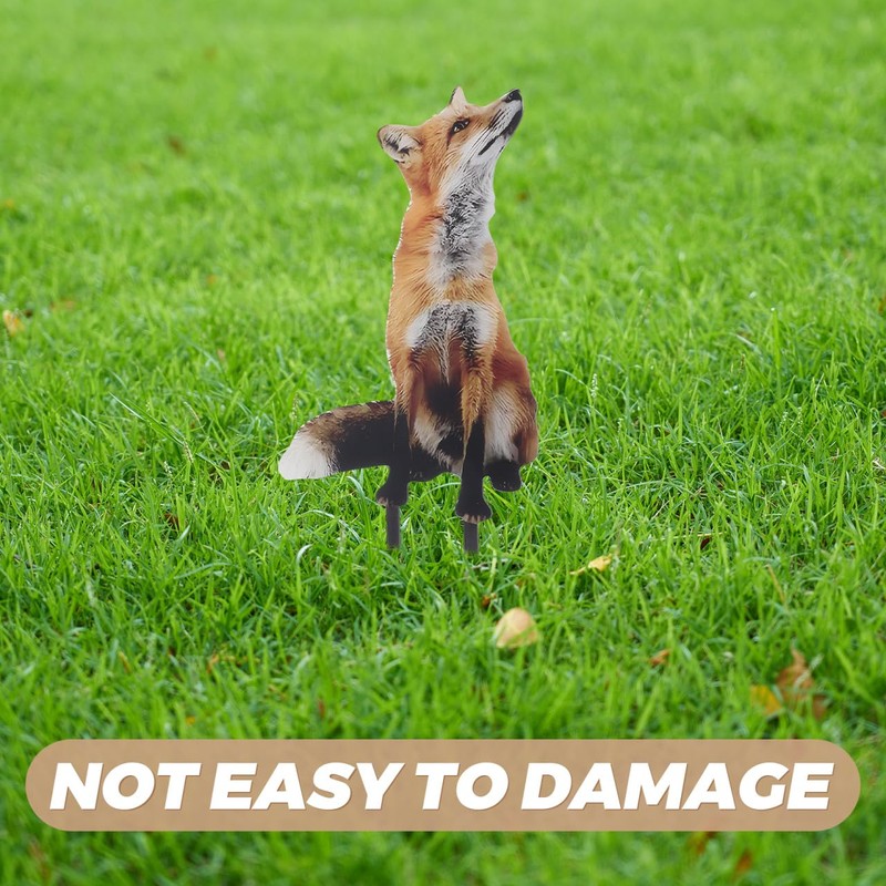 POPETPOP Acrylic Fox Garden Stakes : Fox Lawn Ornaments Garden