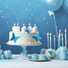 Glitter 3DButterfly Wall Stickers SkyBlue Bring a Serene, Elegant Touch
