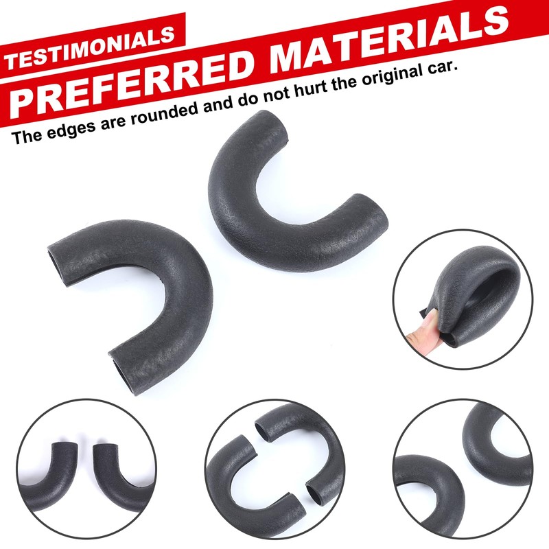 Front Bumper Tow Hook Covers Compatible with Toyota Tundra 2014-2021,