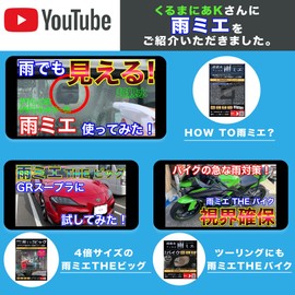 KEIYO OP-029ACA Super Hydrophilic Film Rain-Mie (Amemie That Can Be Seen Amemie) Reduces Disturbed Reflections Caused by Water Droplets for Recording and Displaying Clear Videos, Pack of 3 (3.9 x 3.1 inches (100 x 80 mm)